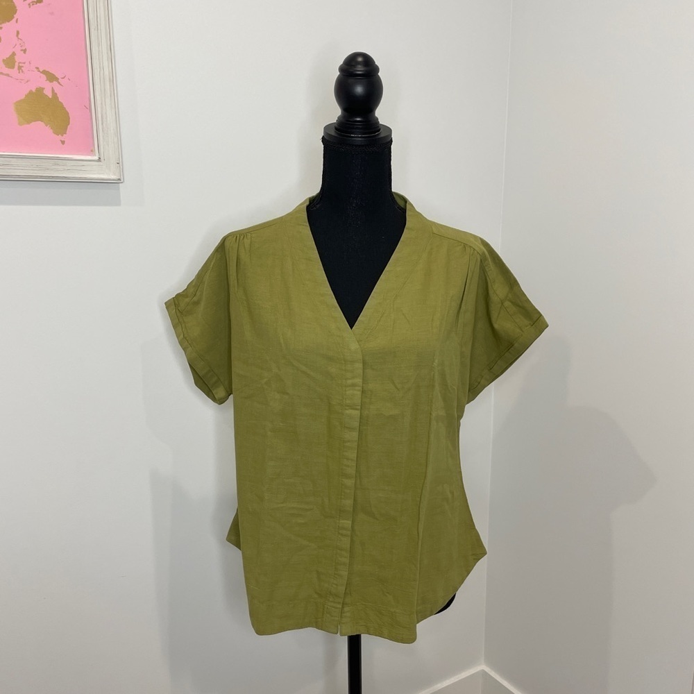 Caravan Olive Short Sleeve Top